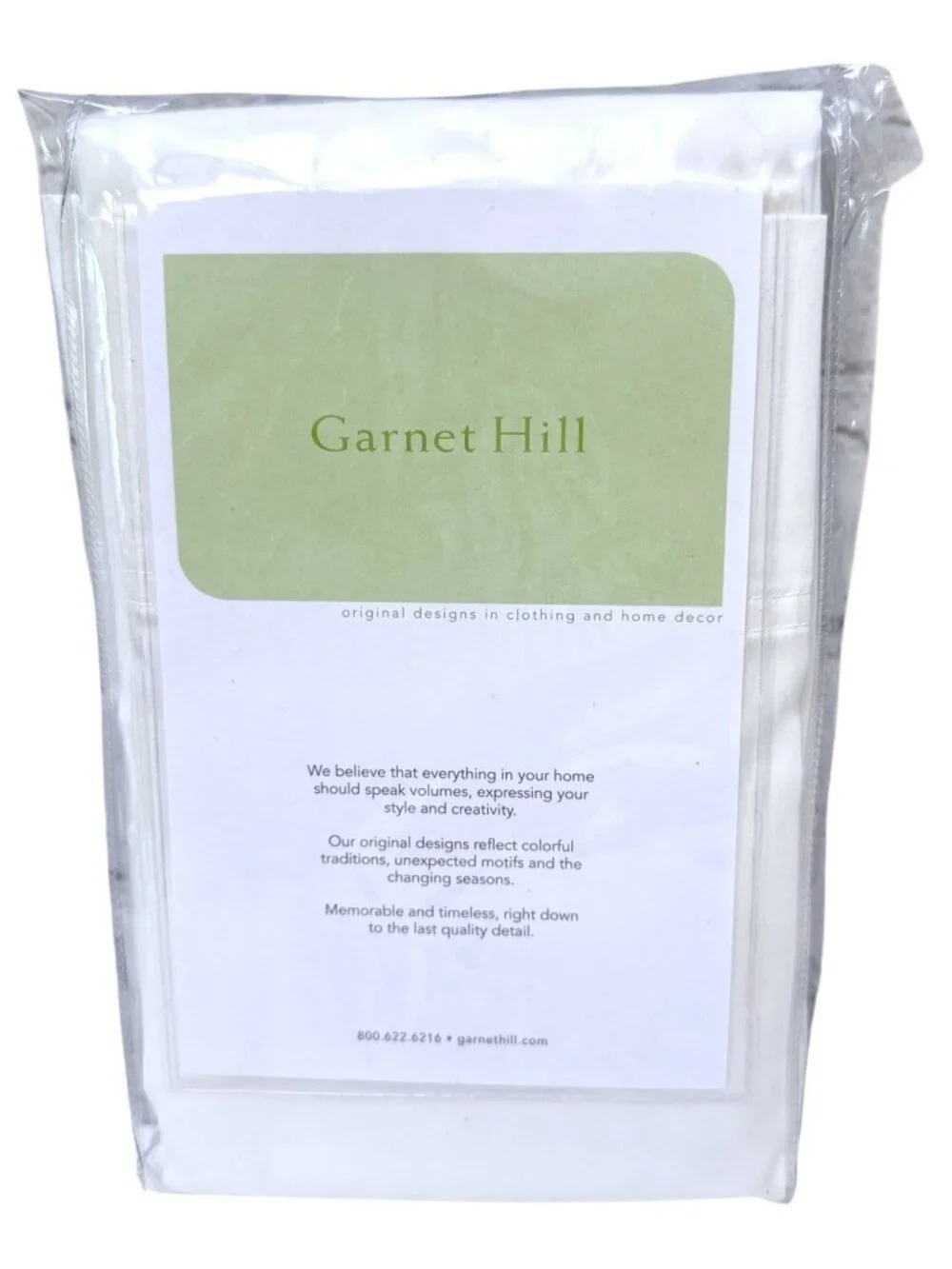 Garnet Hill Egyptian Cotton Pillowcases Pair White Standard Size Luxury NEW